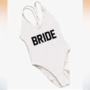 Bride one piece swimsuit NEW